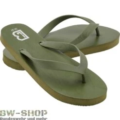Bundeswehr Und Mehr Verkäufe -Bundeswehr Und Mehr Verkäufe beachslipperoliv wz min 5167 Brandit Flip Flops Beach Slipper