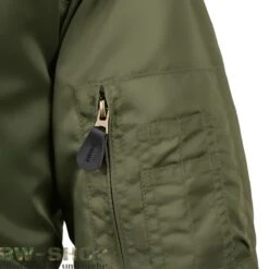 Brandit Original Bundeswehr Parka Oliv Mit Plüschfutter -Bundeswehr Und Mehr Verkäufe cwujackeansicht2 wz min 5690 Brandit US CWU Fliegerjacke