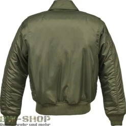 Brandit Original Bundeswehr Parka Oliv Mit Plüschfutter -Bundeswehr Und Mehr Verkäufe cwujackeoliv hinten wz min 5690 Brandit US CWU Fliegerjacke