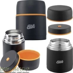 Esbit US Feldflaschenbecher / Deckel / Ständer 9 Esbit US Feldflaschenbecher / Deckel / Ständer -Bundeswehr Und Mehr Verkäufe isolierbehaelterfoodschwarz500 wz min 5374 Esbit Edelstahl Isolierbehaelter Food