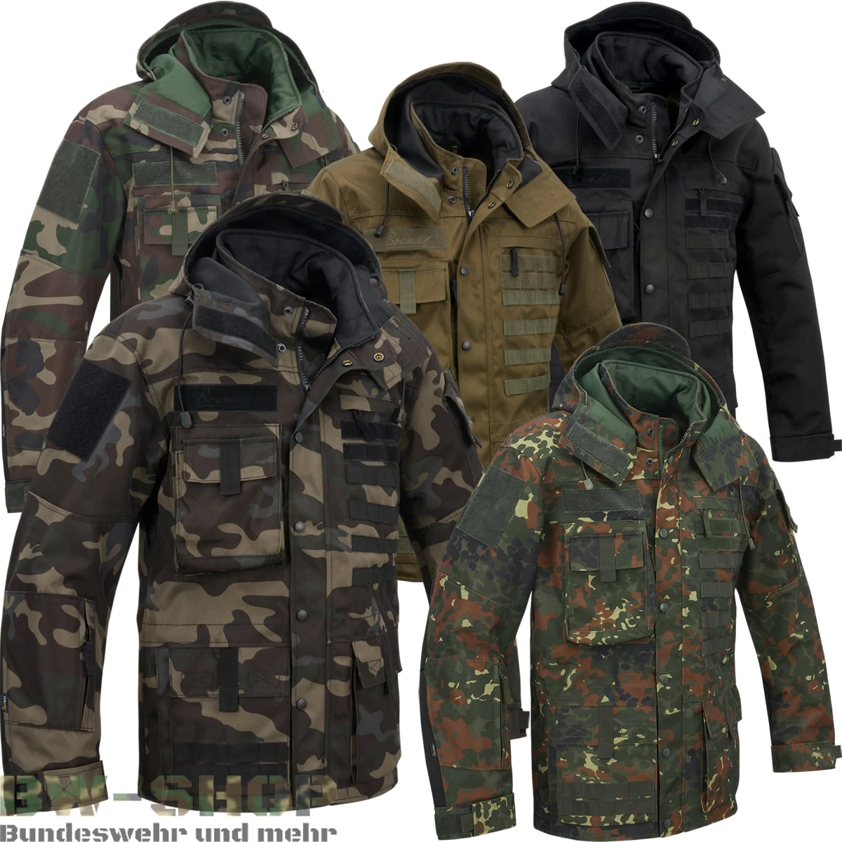 Brandit Original Bundeswehr Komplett Set Flecktarn 5-Farben 1 Brandit Original Bundeswehr Komplett Set Flecktarn 5-Farben