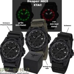 US Air Force Pilotenbrille -Bundeswehr Und Mehr Verkäufe reapermk2xtac wz1 min 5051 KHS Reaper MKII XTAC Einsatzuhr Analog