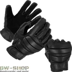 Original Bundeswehr Lederhandschuhe Winter Grau Gefütte...