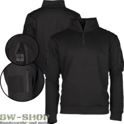 Mil-Tec Original Bundeswehr Set Feldparka + Unterziehjacke -Bundeswehr Und Mehr Verkäufe tacticalsweatshirtschwarz wz min 5314 Militaer Tactical Sweatshirt mit Zipper