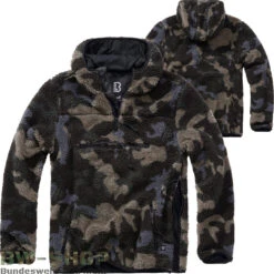 Brandit Original Bundeswehr Unterzieh Kälteschutz Steppfutter -Bundeswehr Und Mehr Verkäufe teddyfleeceworkerpulloverdarkcamo 5043 Brandit Teddyfleece Worker Pullover mit Kapuze bw 5043 Brandit Teddyfleece Worker Pullover mit Kapuze