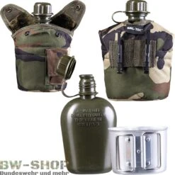 Mil-Tec Original US Army Jacke / Hose BDU Woodland 11 Mil-Tec Original US Army Jacke / Hose BDU Woodland -Bundeswehr Und Mehr Verkäufe usfeldflaschemitbecheransicht1 wz min 5155 US Feldflasche mit Huelle und Alu Becher