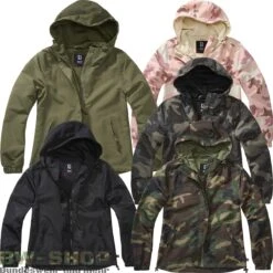Brandit BWuM Tactical Windbreaker Zipper Sommer + Patch & Flagg...